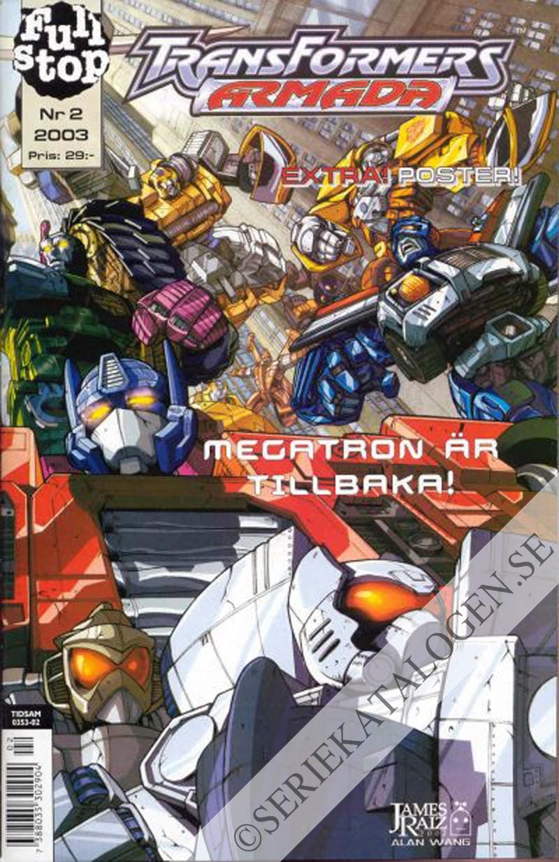 Framsida på Transformers armada #2 (2003)