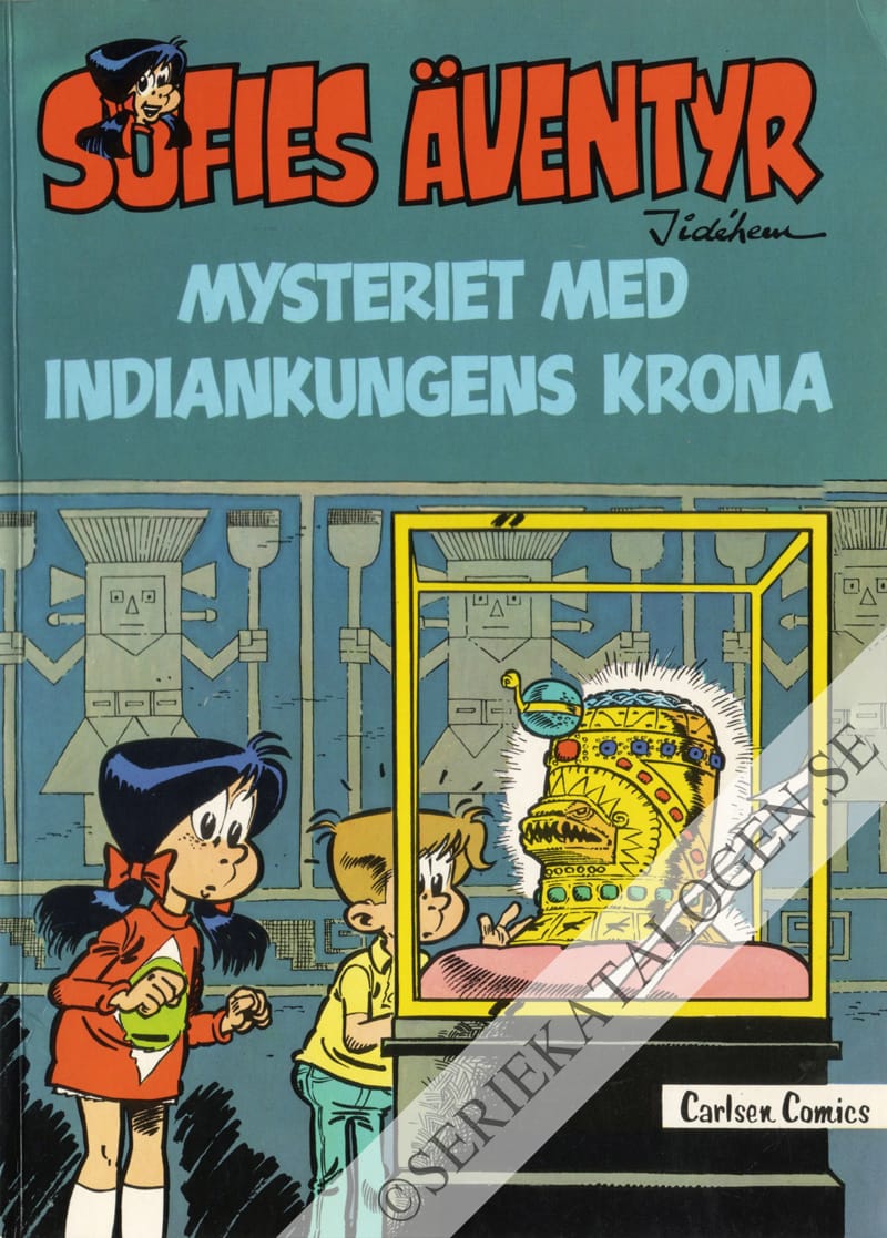Framsida på Sofies äventyr Mysteriet med indiankungens krona (1982)