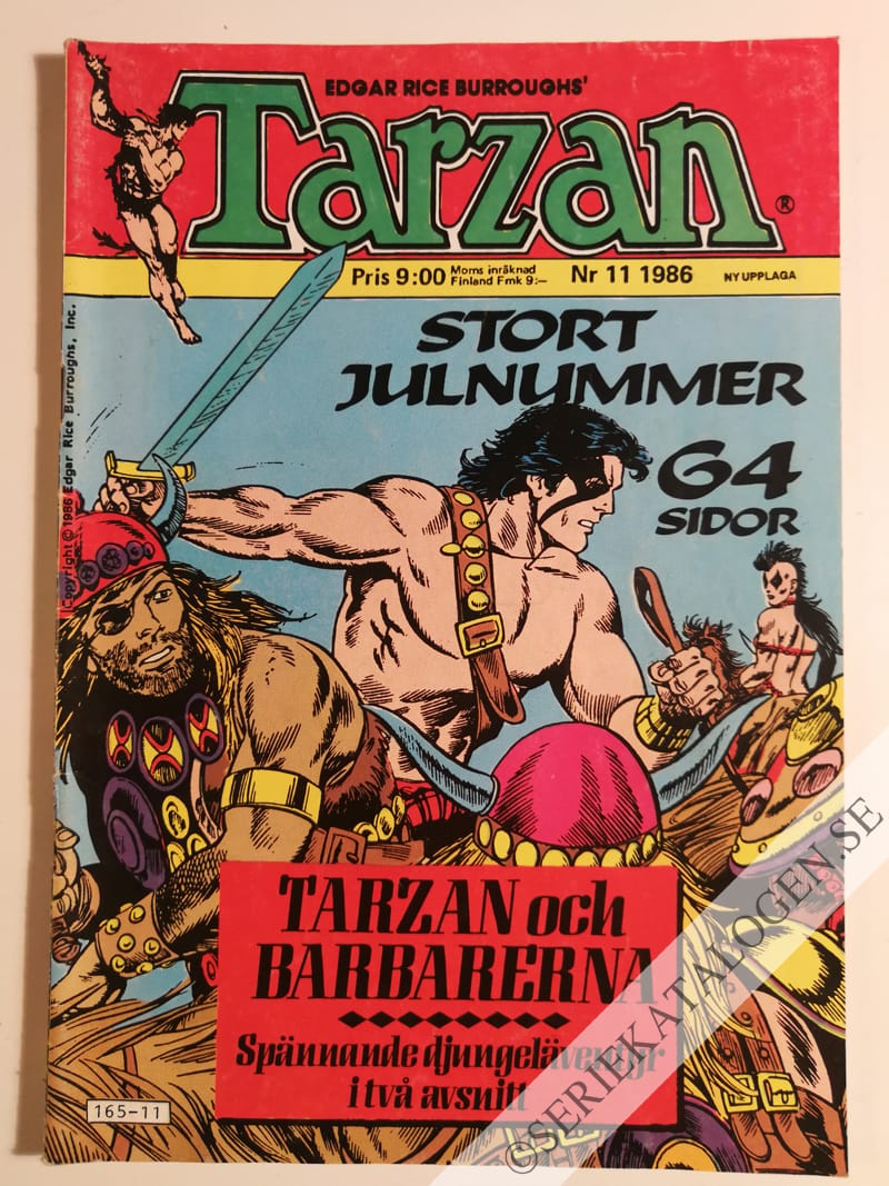 Framsida på Tarzan #11 (1986)