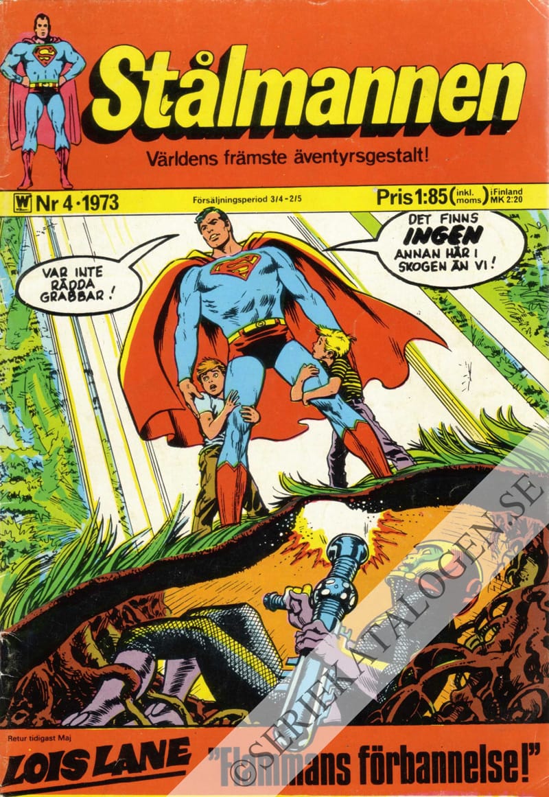 Framsida på Stålmannen #4 (1973)