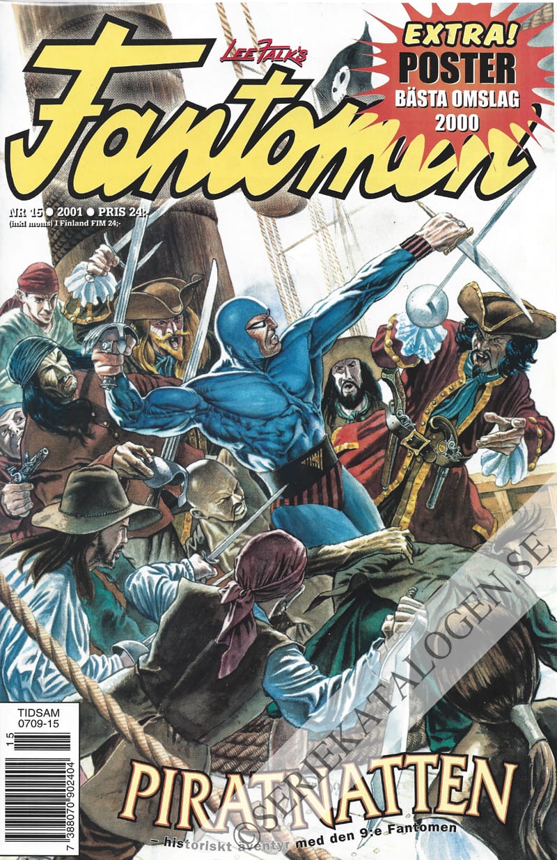 Framsida på Fantomen #15 (2001)