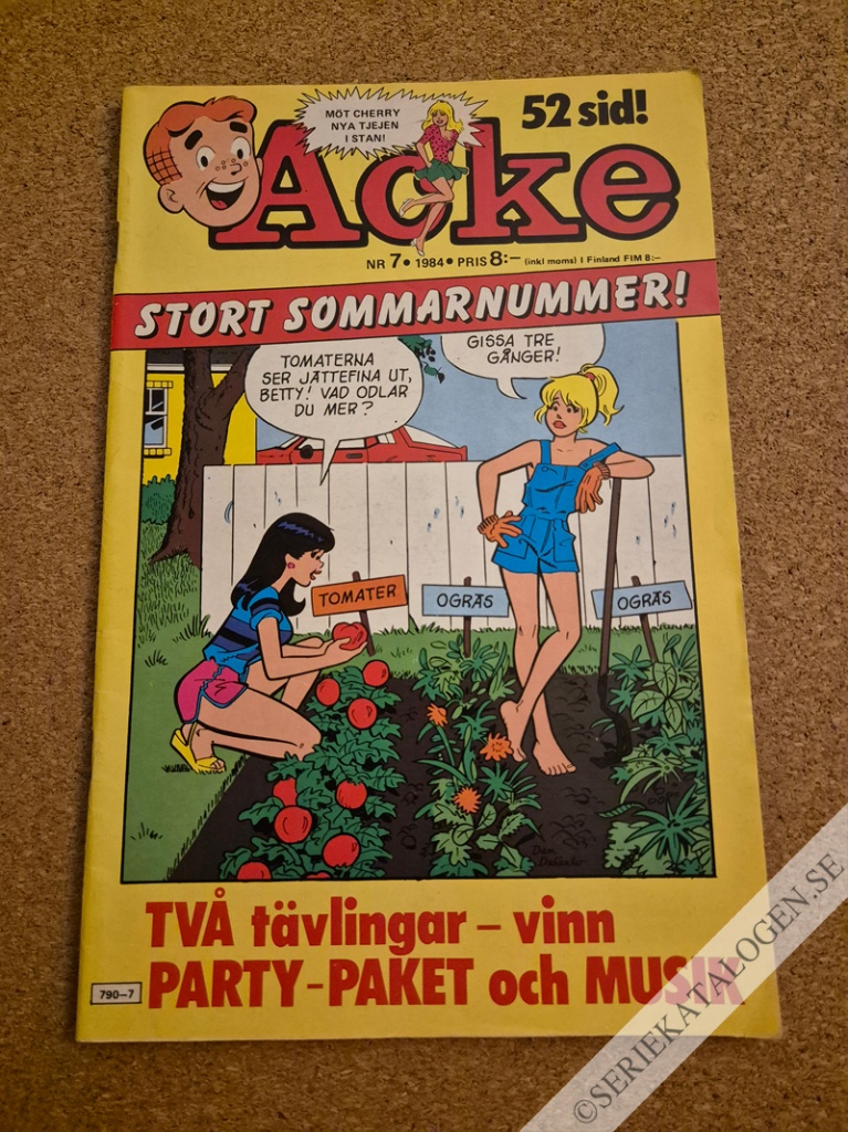 Framsida på Acke #7 (1984)
