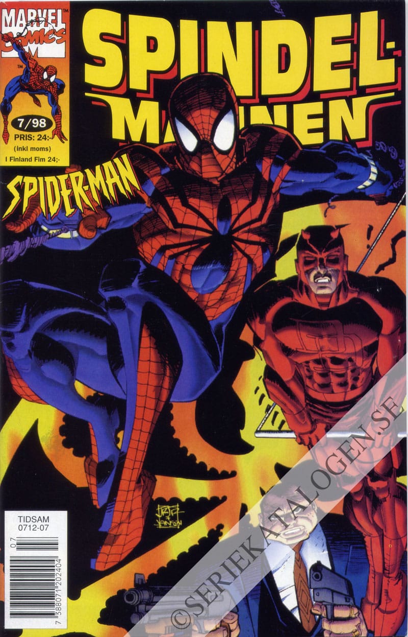 Framsida på Spindelmannen #7 (1998)