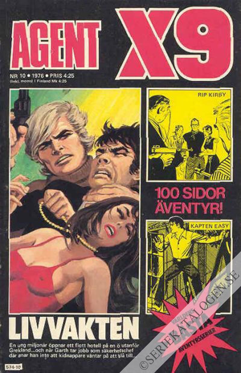 Framsida på Agent X9 #10 (1976)