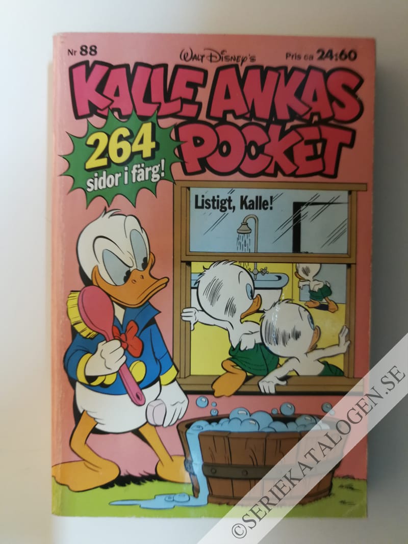 Framsida på Kalle Ankas pocket #88 - Listigt, Kalle! (1987)