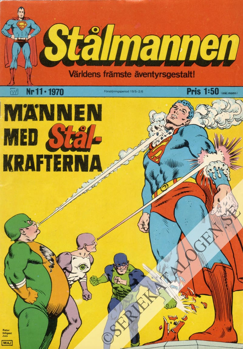 Framsida på Stålmannen #11 (1970)
