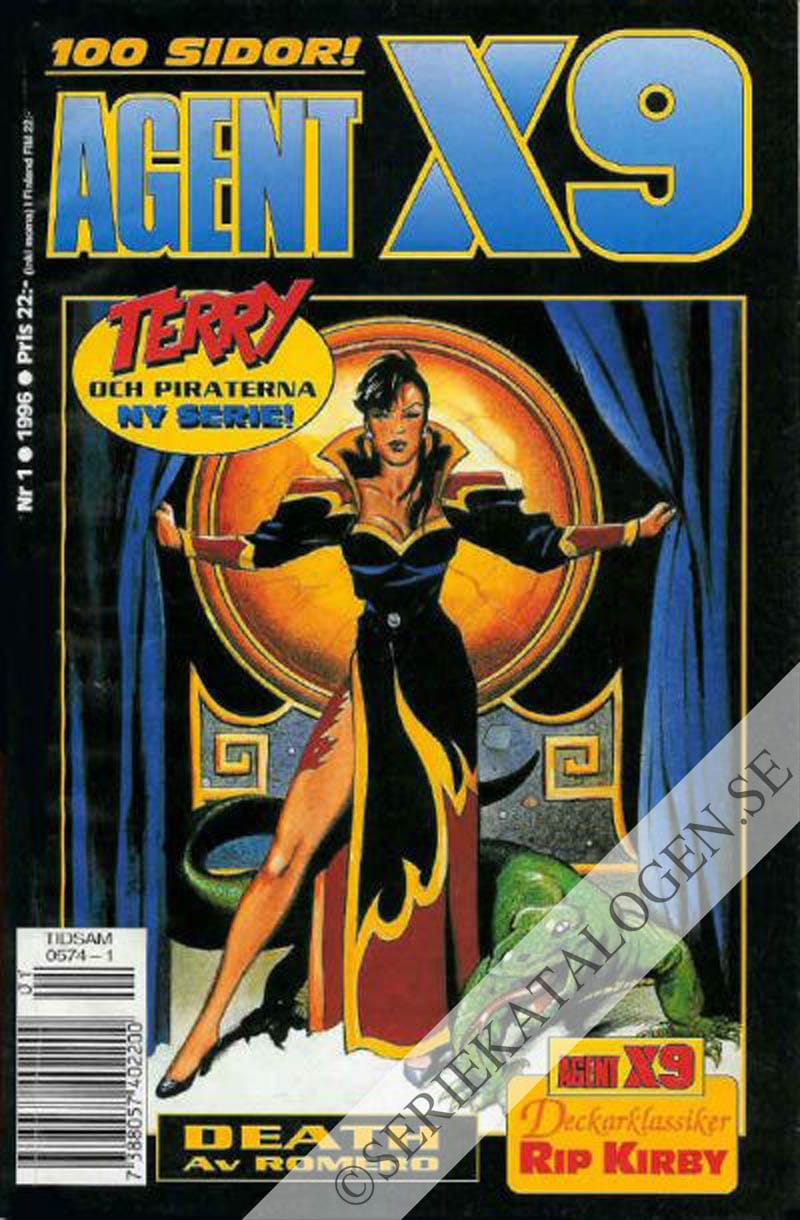 Framsida på Agent X9 #1 (1996)