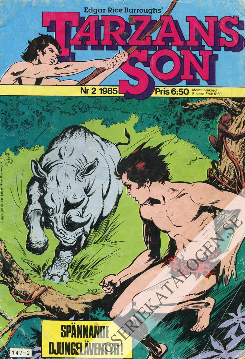 Framsida på Tarzans son #2 (1985)