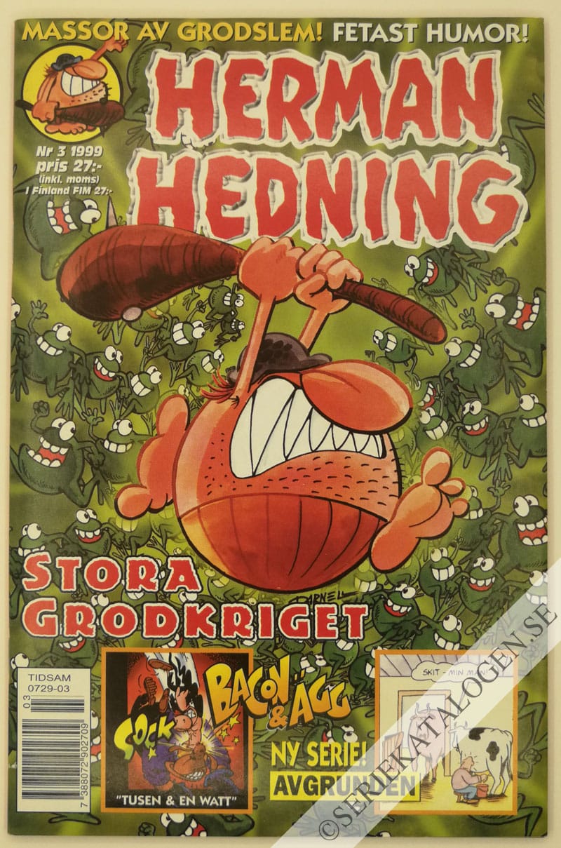 Framsida på Herman Hedning #3 (1999)