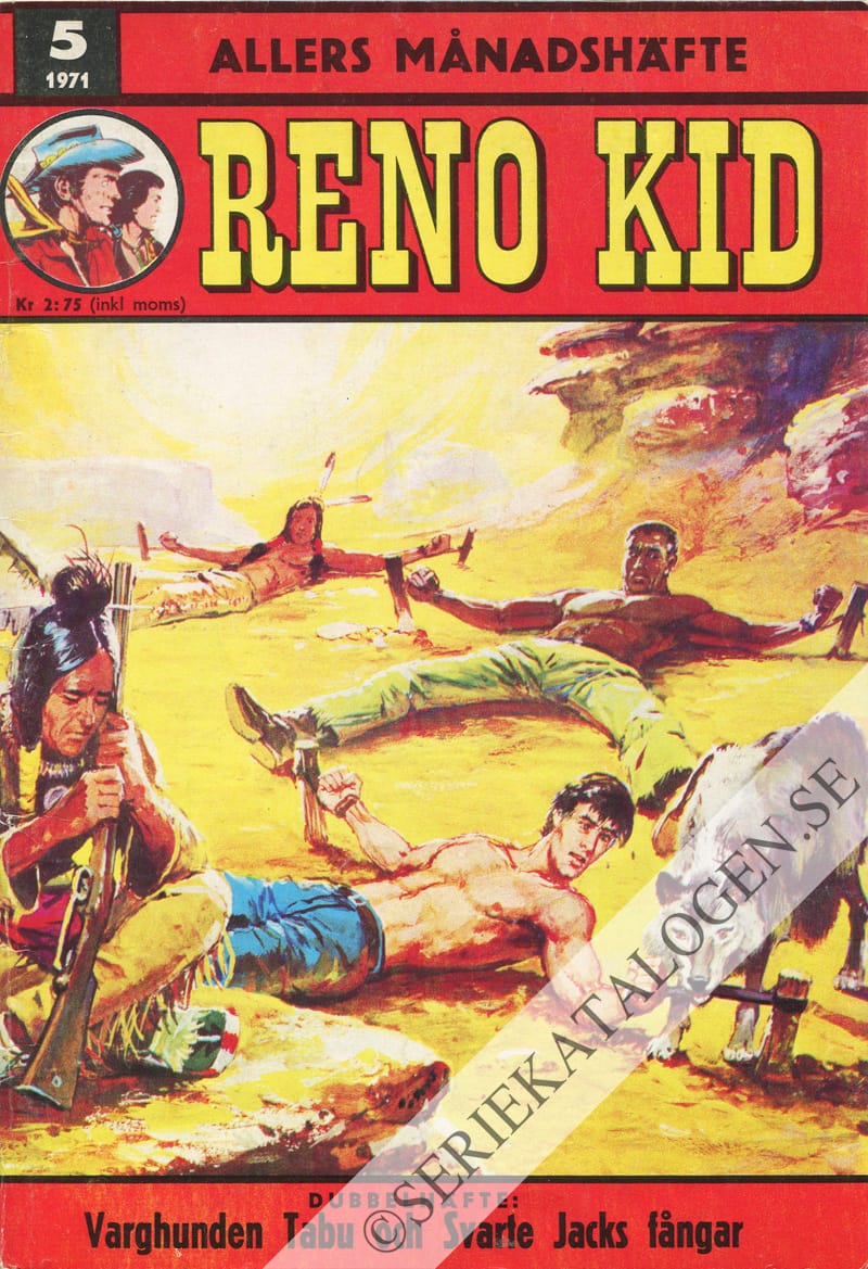 Framsida på Allers månadshäfte Reno Kid (1971)