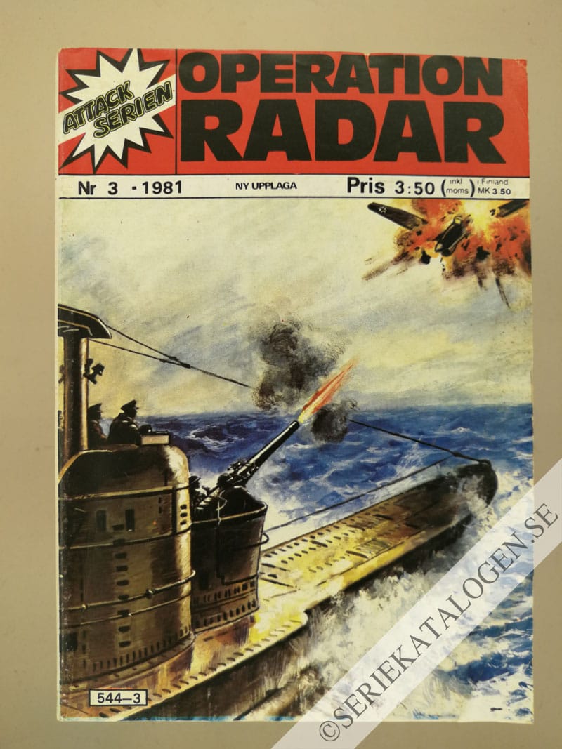 Framsida på Attackserien Operation Radar (1981)