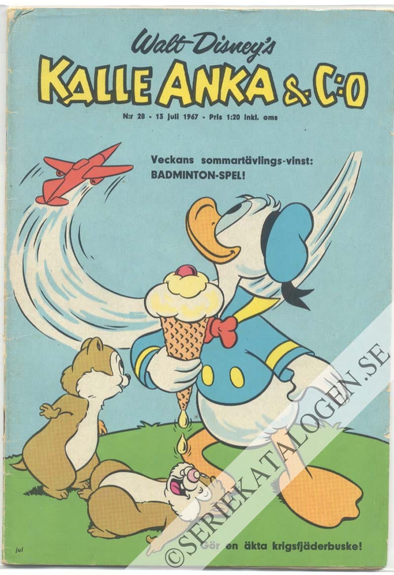 Framsida på Kalle Anka & C:o #28 (1967)