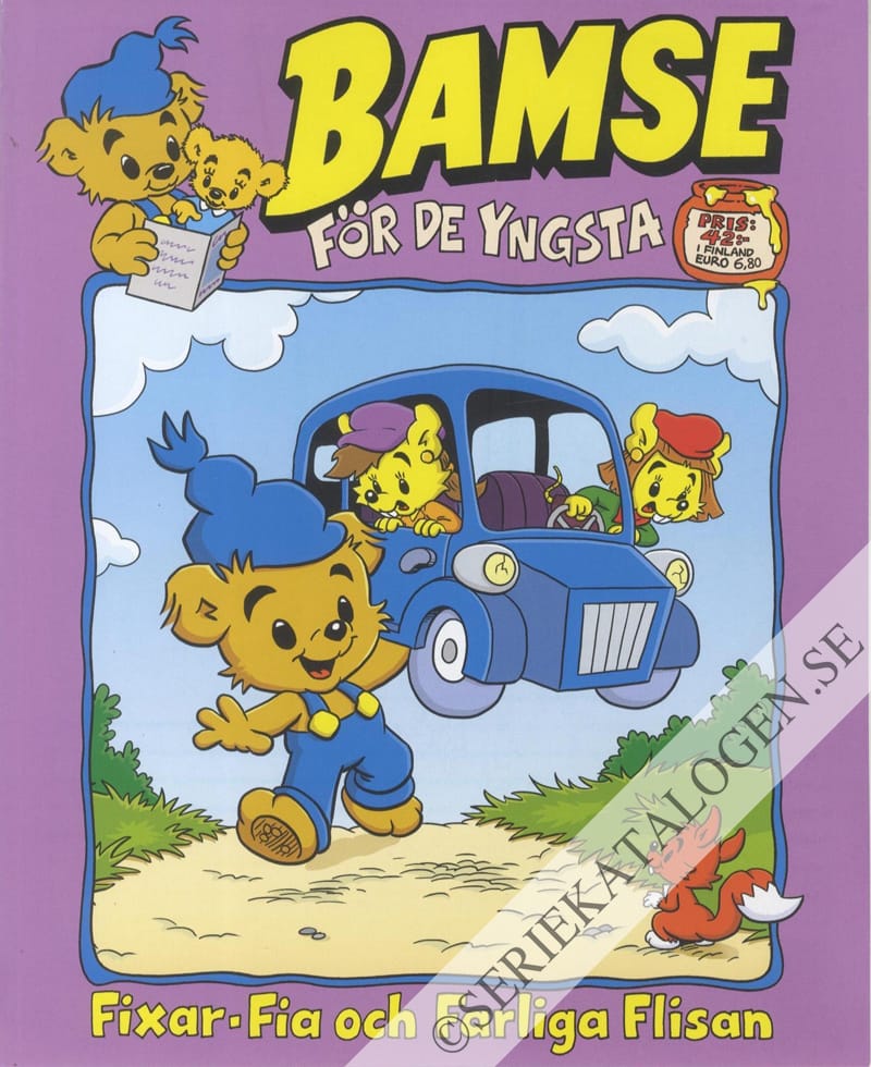 Framsida på Bamse för de yngsta #8 - Fixar-Fia och Farliga Flisan (2023)