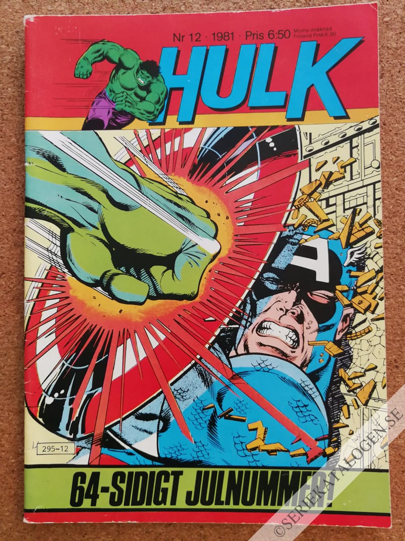 Framsida på Hulk #12 (1981)