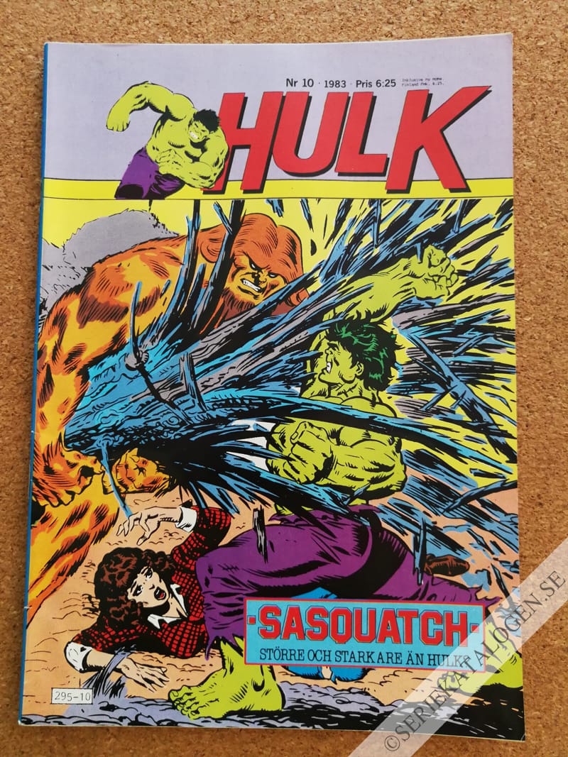 Framsida på Hulk #10 (1983)