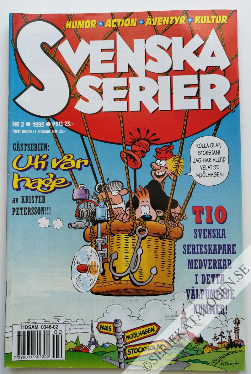 Framsida på Svenska serier #2 (1993)