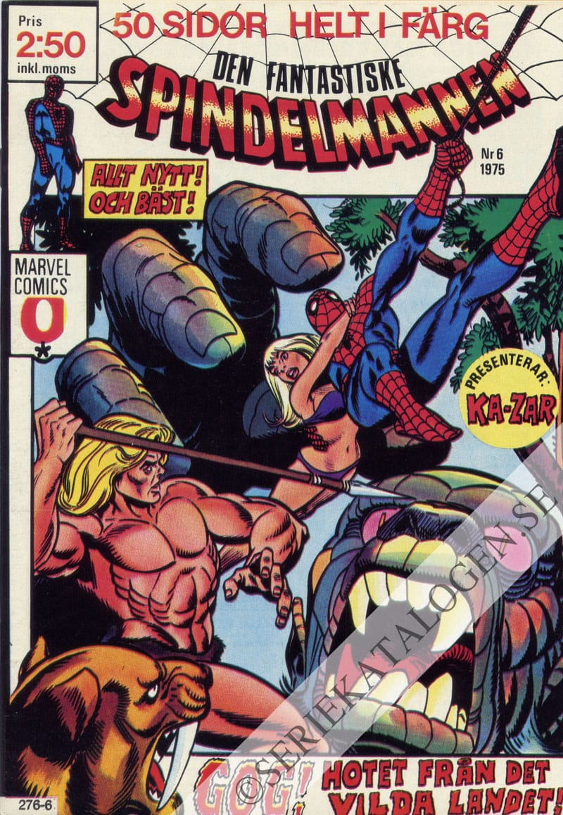 Framsida på Spindelmannen #6 (1975)