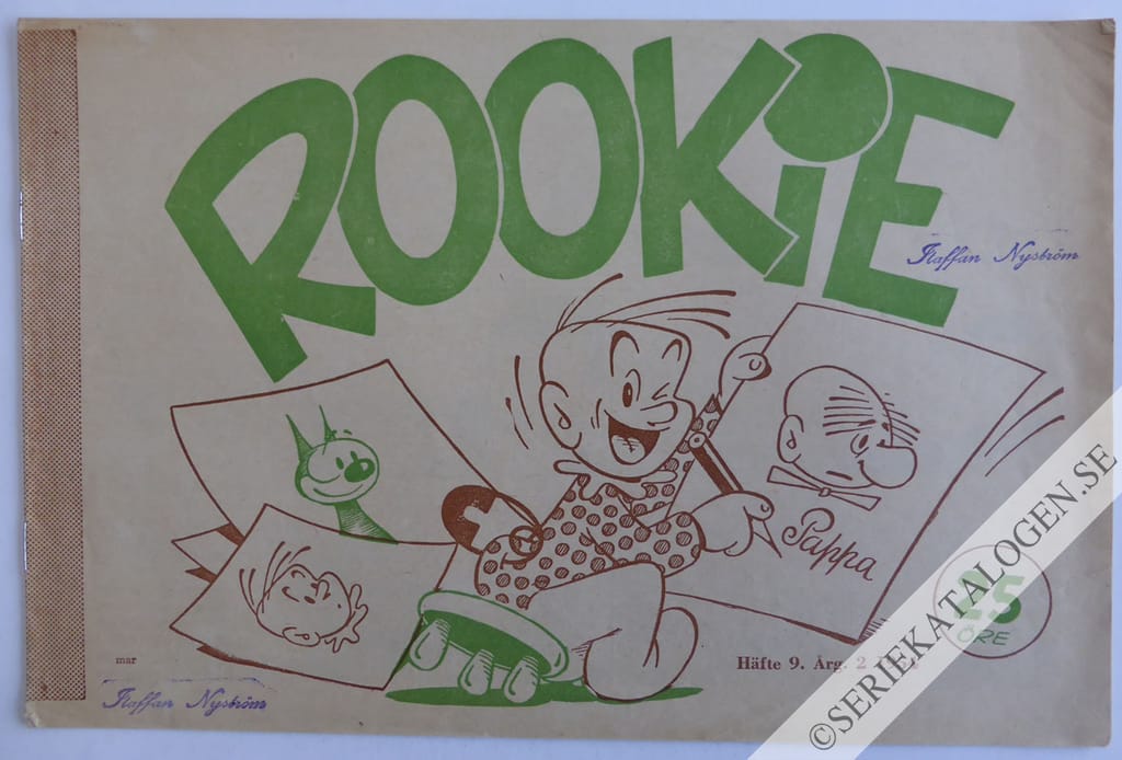 Framsida på Rookie #9 (1954)