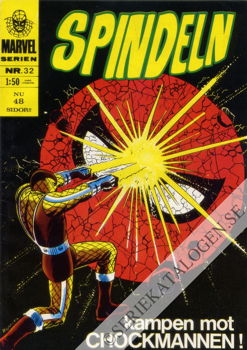 Framsida på Marvelserien Kampen mot Chockmannen! (1969)