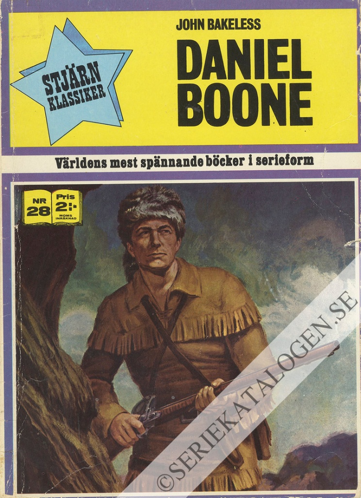 Framsida på Stjärnklassiker #28 - Daniel Boone (1971)