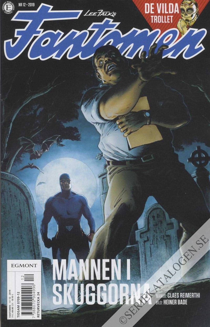Framsida på Fantomen #12 (2019)