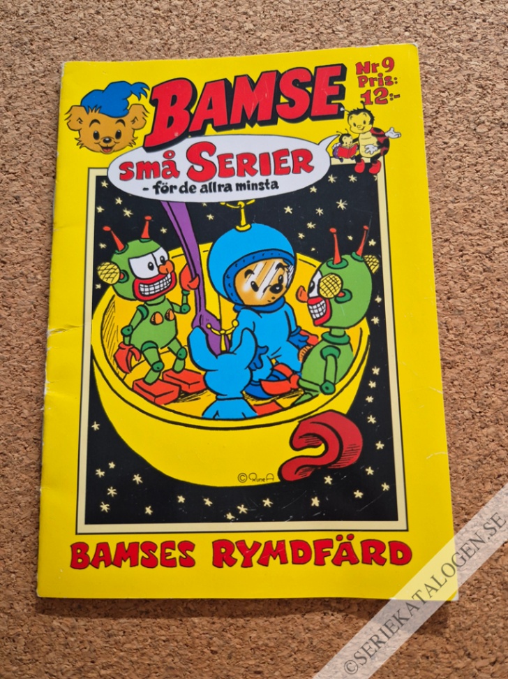 Framsida på Bamse små serier #9 - Bamses rymdfärd (2004)