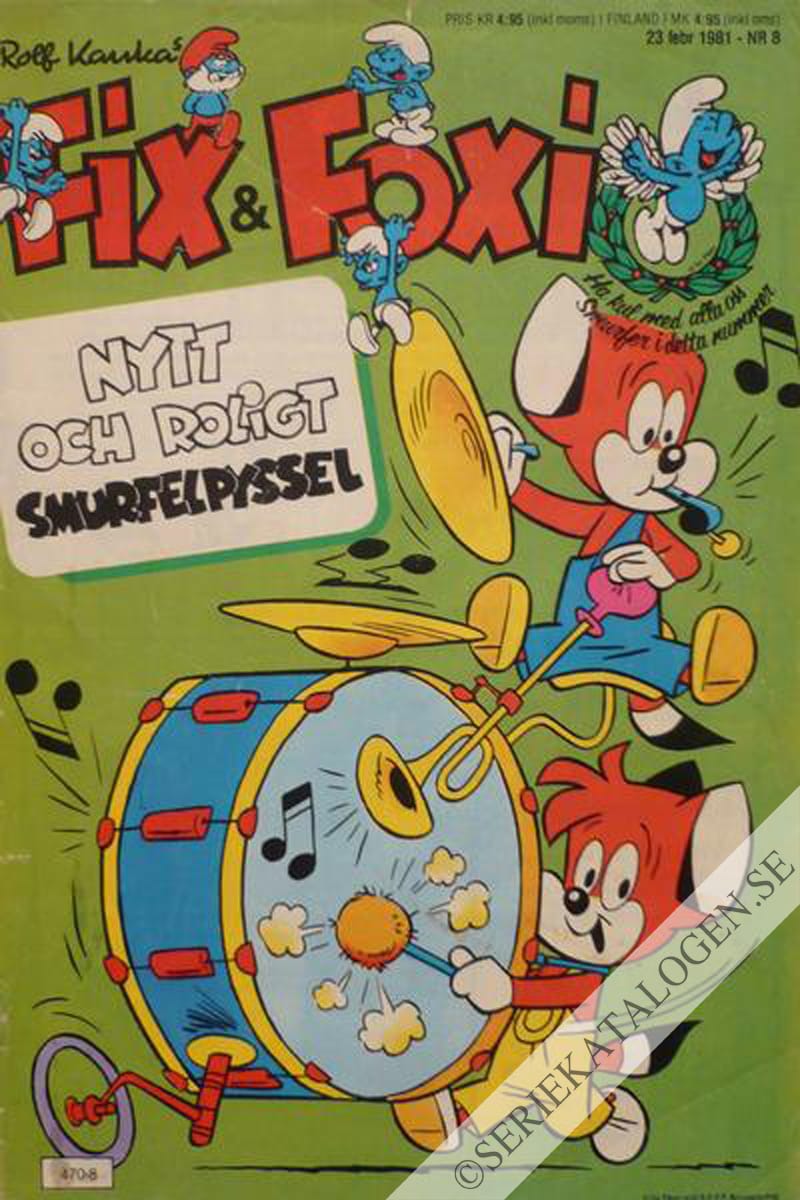 Framsida på Fix och Foxi #8 (1981)
