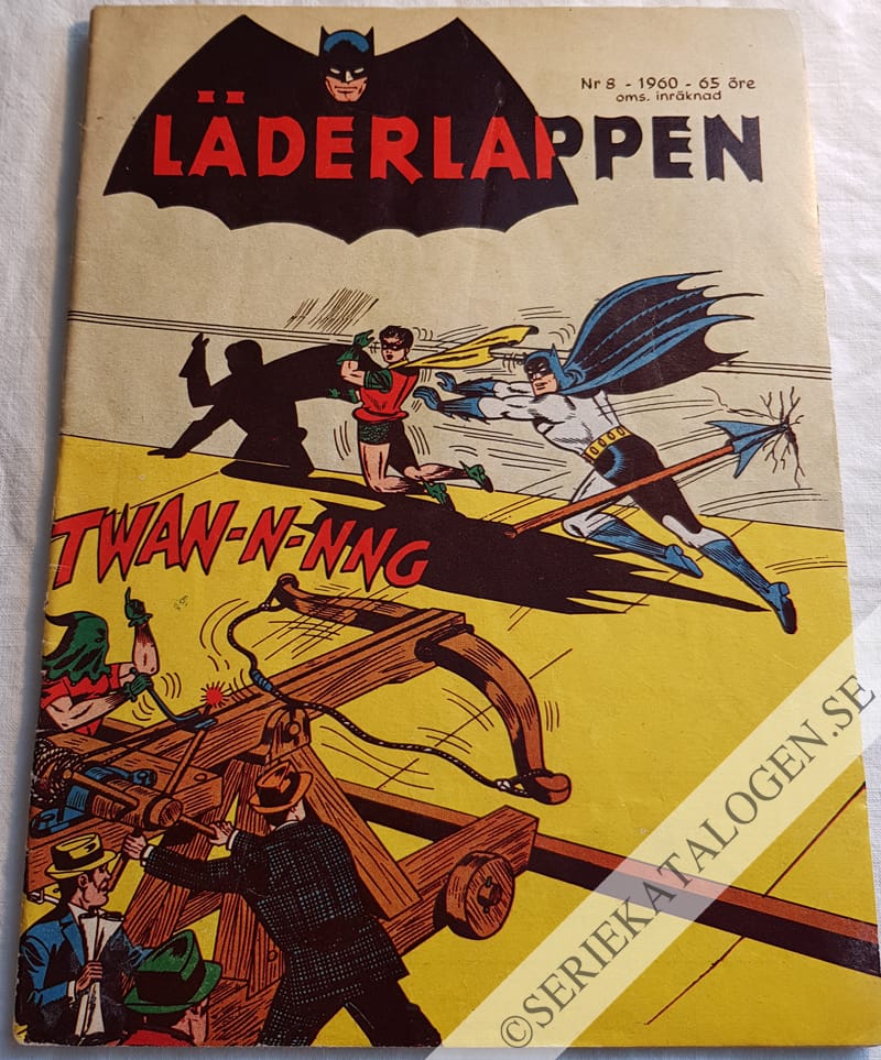 Framsida på Läderlappen och Robin #8 (1960)