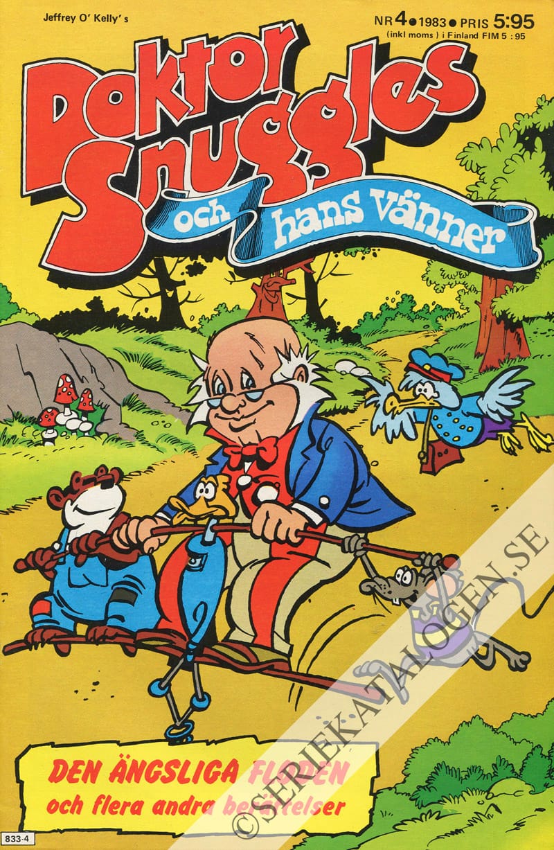 Framsida på Doktor Snuggles och hans vänner #4 (1983)