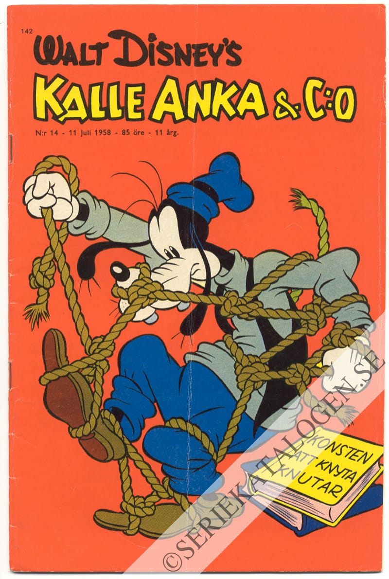Framsida på Kalle Anka & C:o #14 (1958)