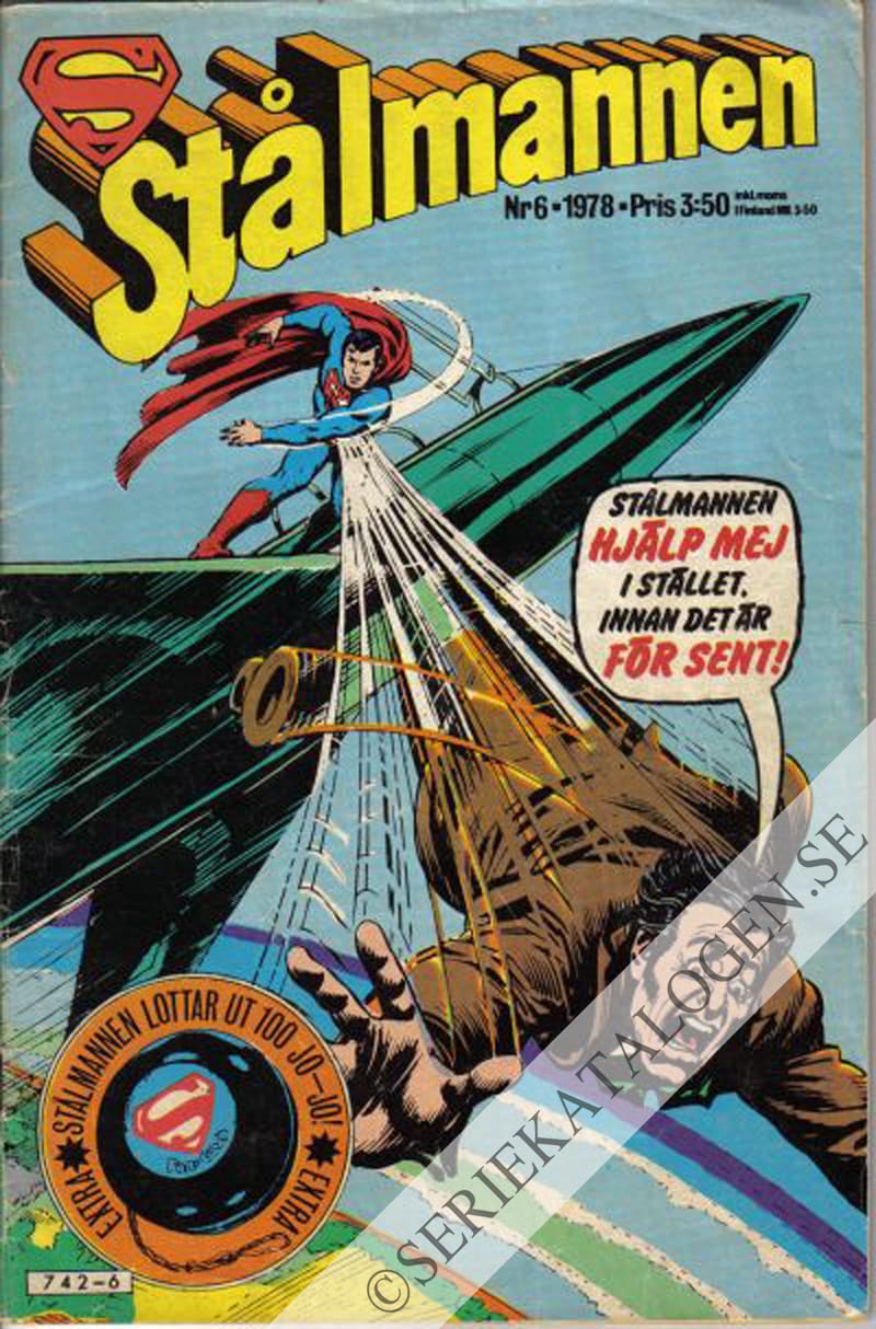 Framsida på Stålmannen #6 (1978)