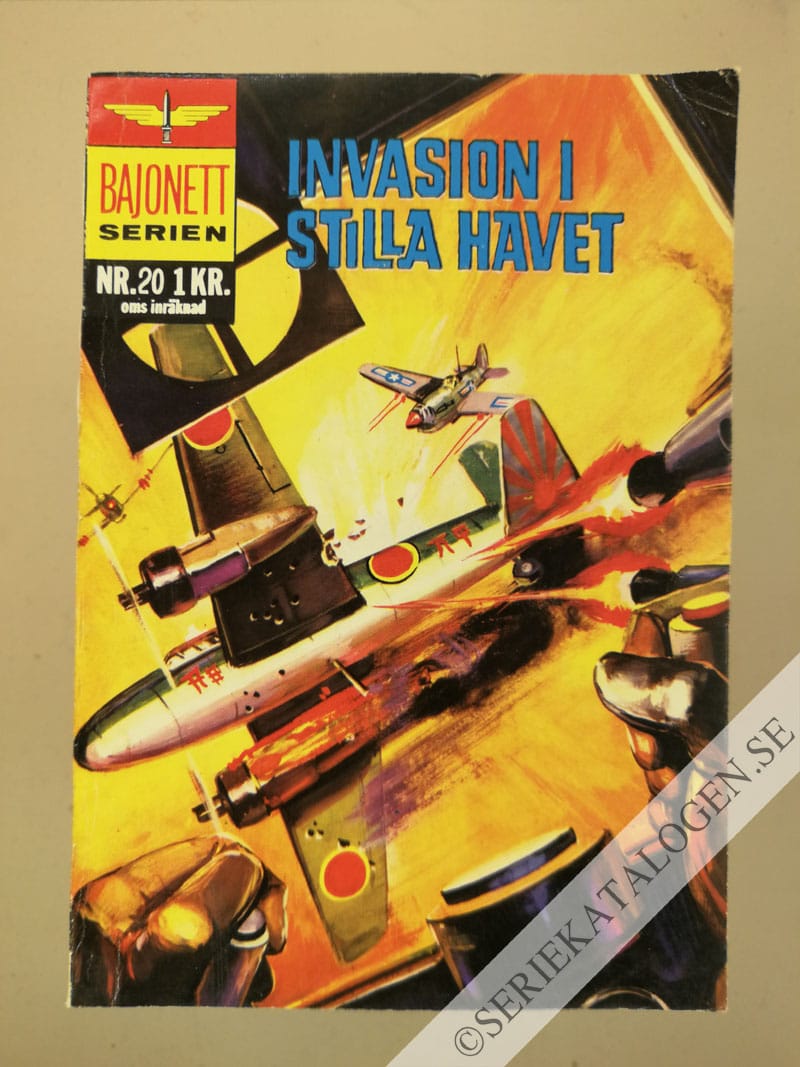 Framsida på Bajonettserien Invasion i stilla havet (1966)