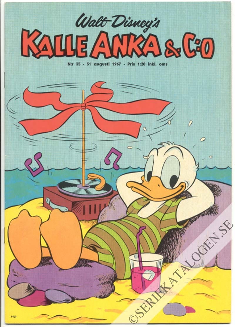 Framsida på Kalle Anka & C:o #35 (1967)