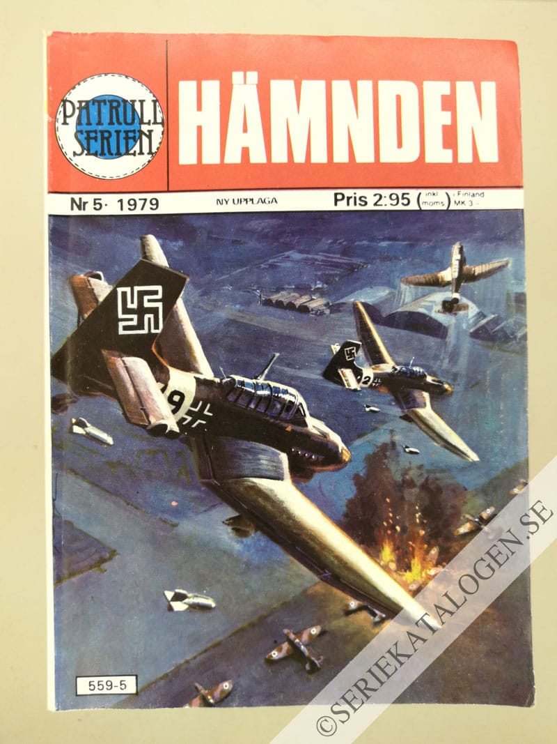 Framsida på Patrullserien Hämnden (1979)