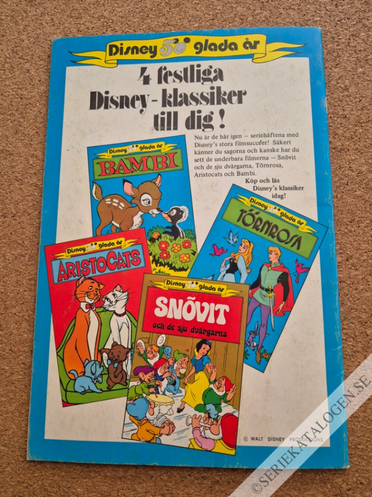 Baksida på Aristocats (1973)