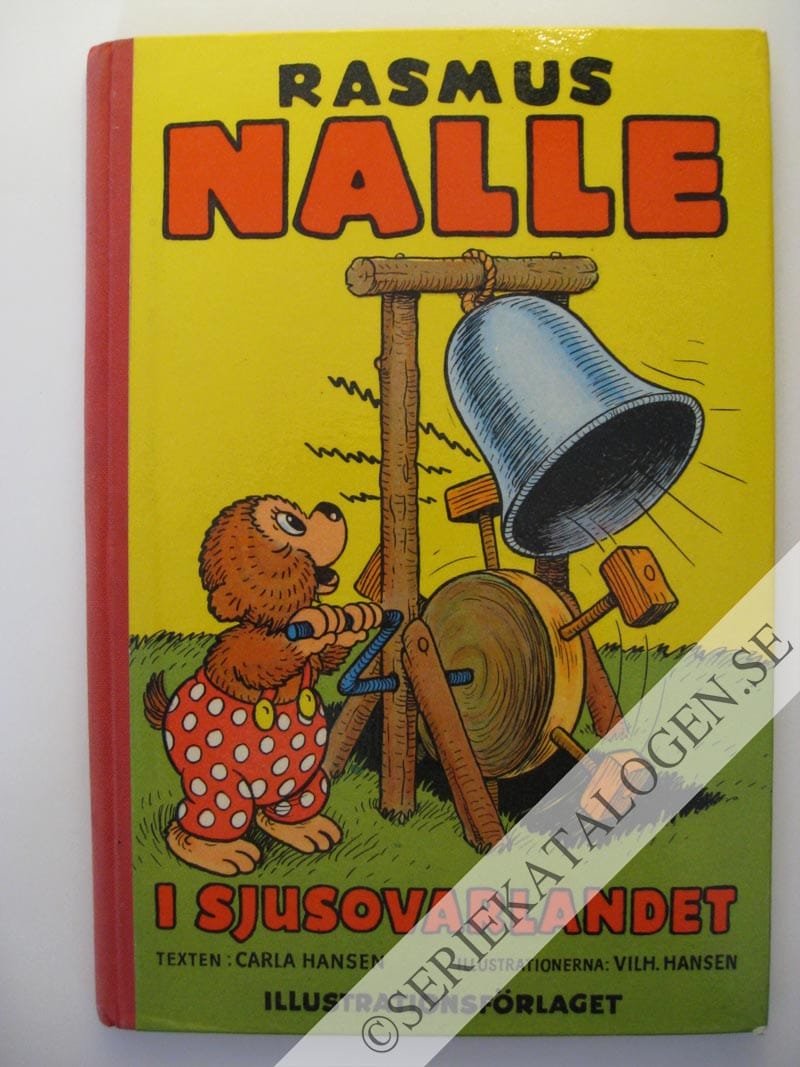 Framsida på Rasmus Nalle #(7) - Rasmus Nalle i sjusovarlandet (1956) (variant)