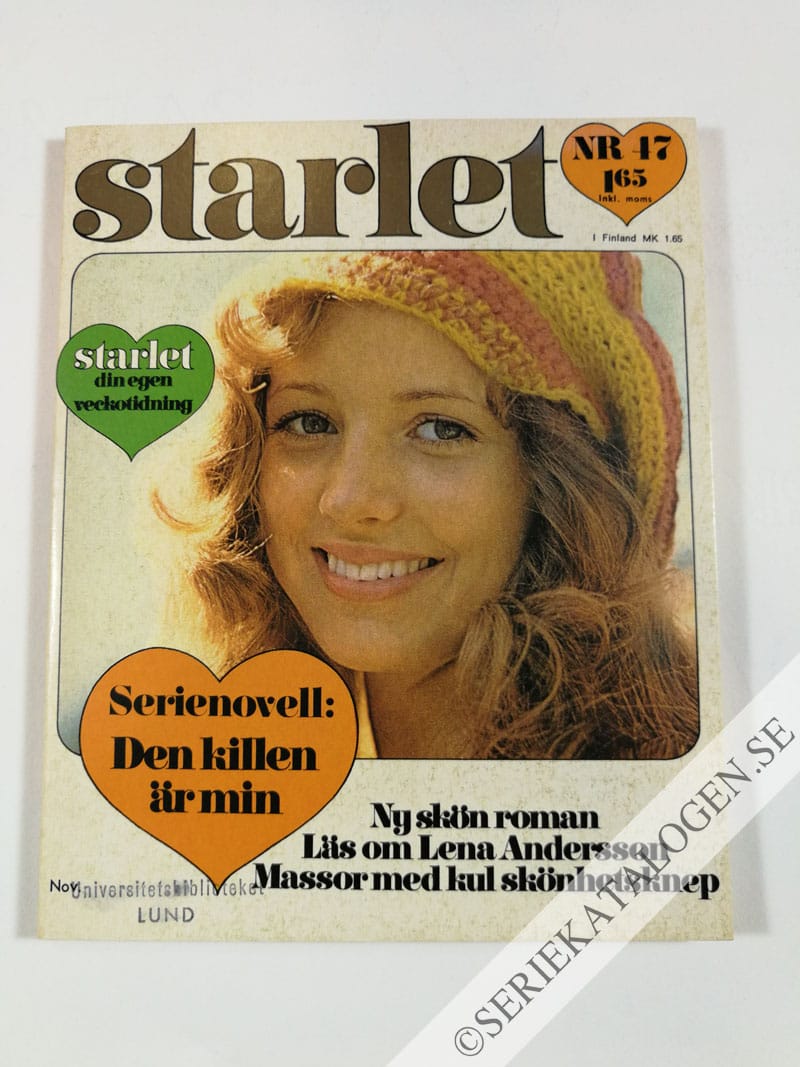 Framsida på Starlet #47 (1971)