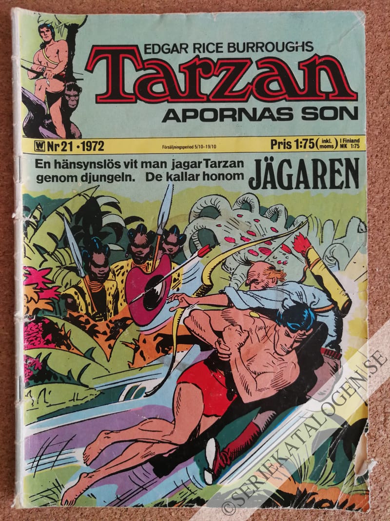 Framsida på Tarzan #21 (1972)