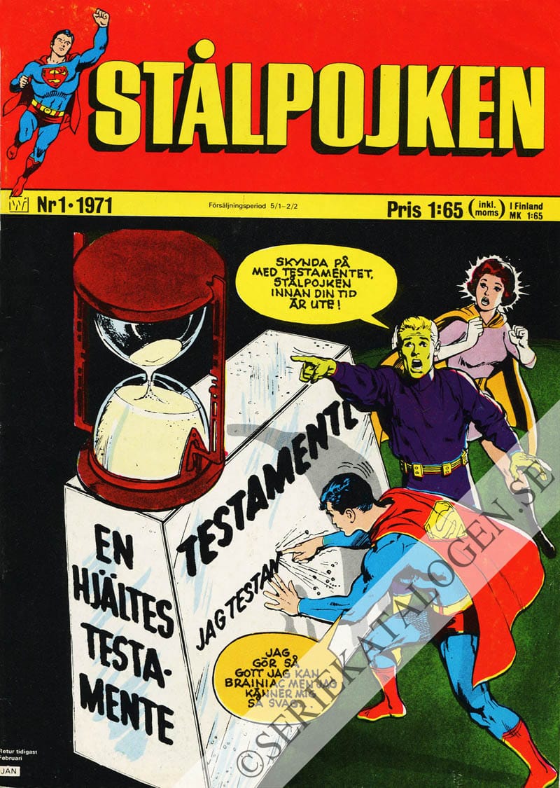 Framsida på Stålpojken #1 (1971)