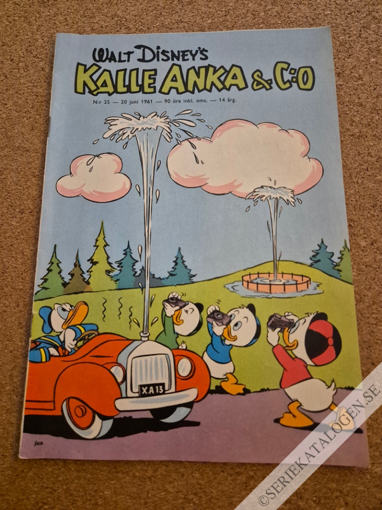 Framsida på Kalle Anka & C:o #25 (1961)