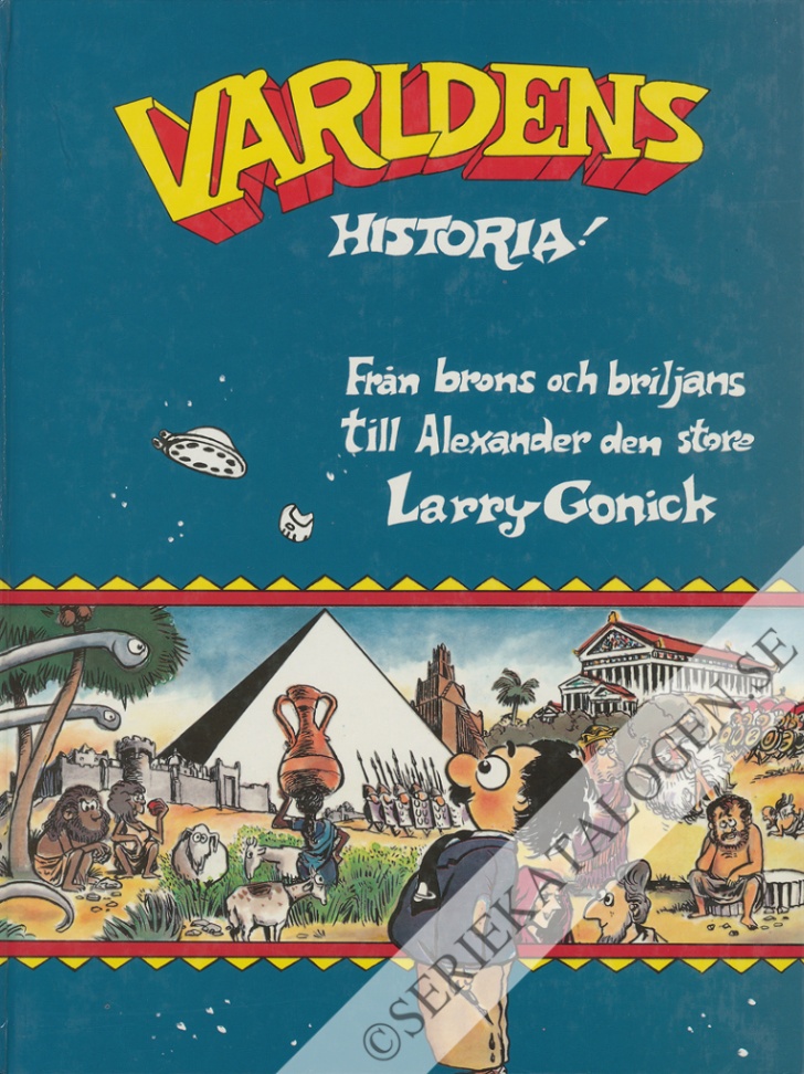 Framsida på Världens historia! Från brons och briljans till Alexander den store (1993)