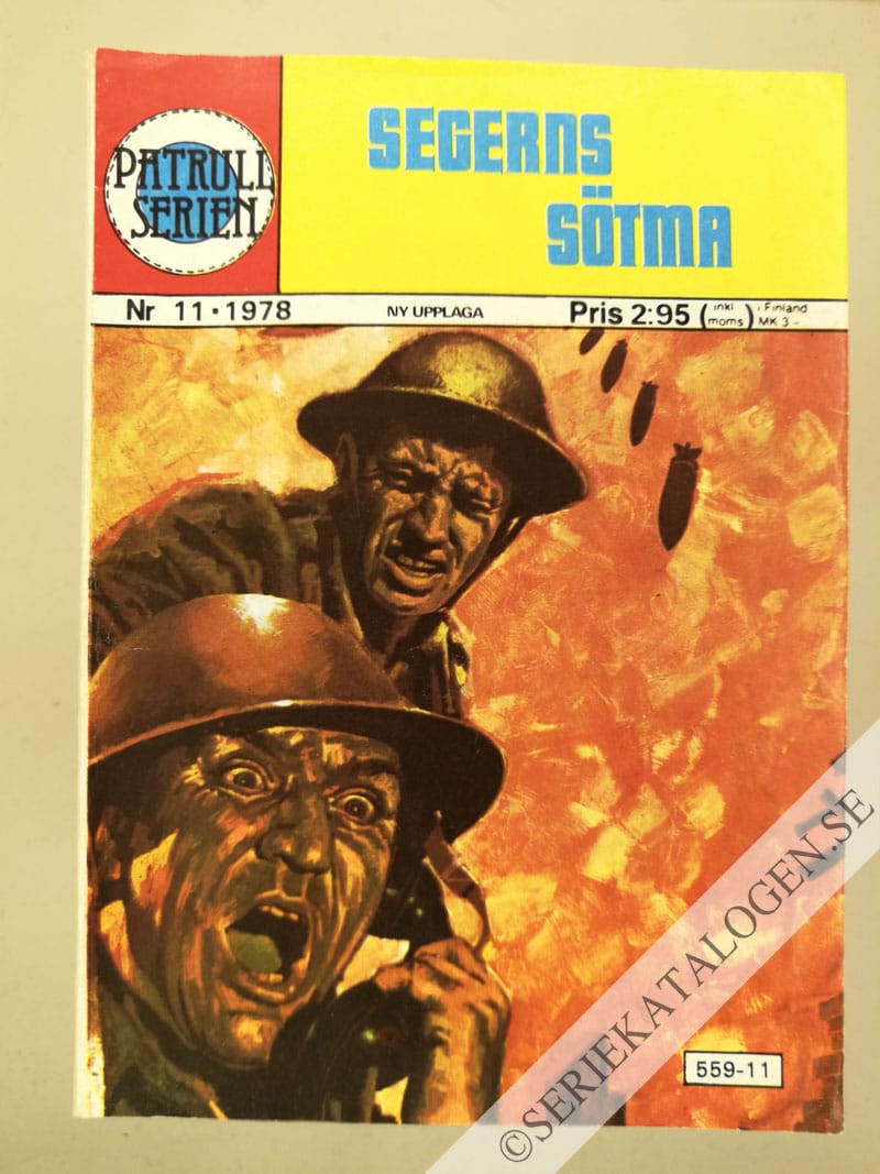 Framsida på Patrullserien Segerns sötma (1978)