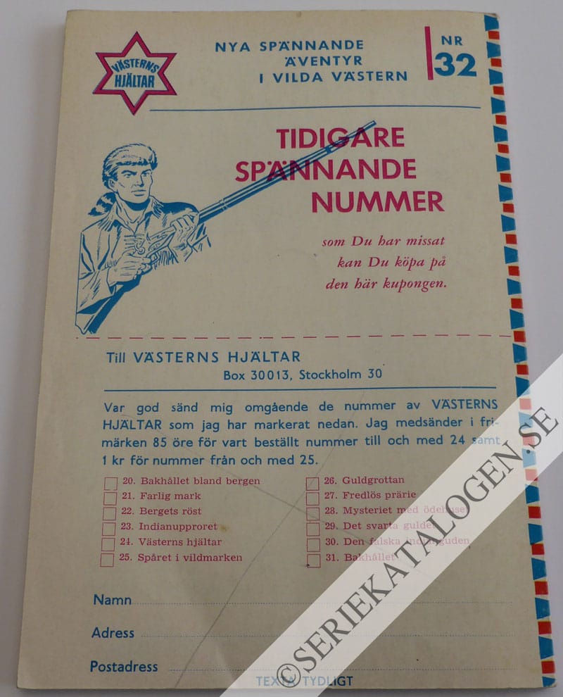 Baksida på Tex Tone: Till sista skottet (1962)