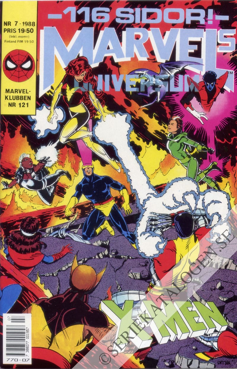 Framsida på Marvels universum X-Men (1988)