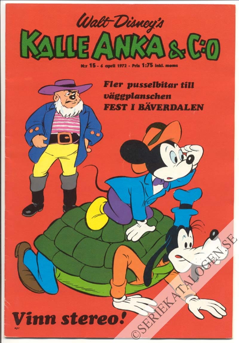 Framsida på Kalle Anka & C:o #15 (1972)
