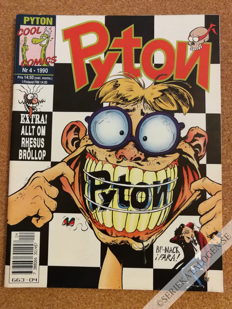 Framsida på Pyton #4 (1990)