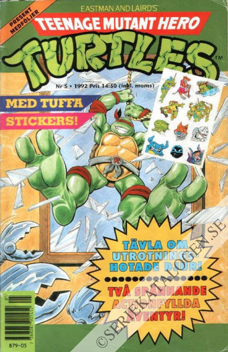 Framsida på Teenage mutant hero turtles #5 (1992)