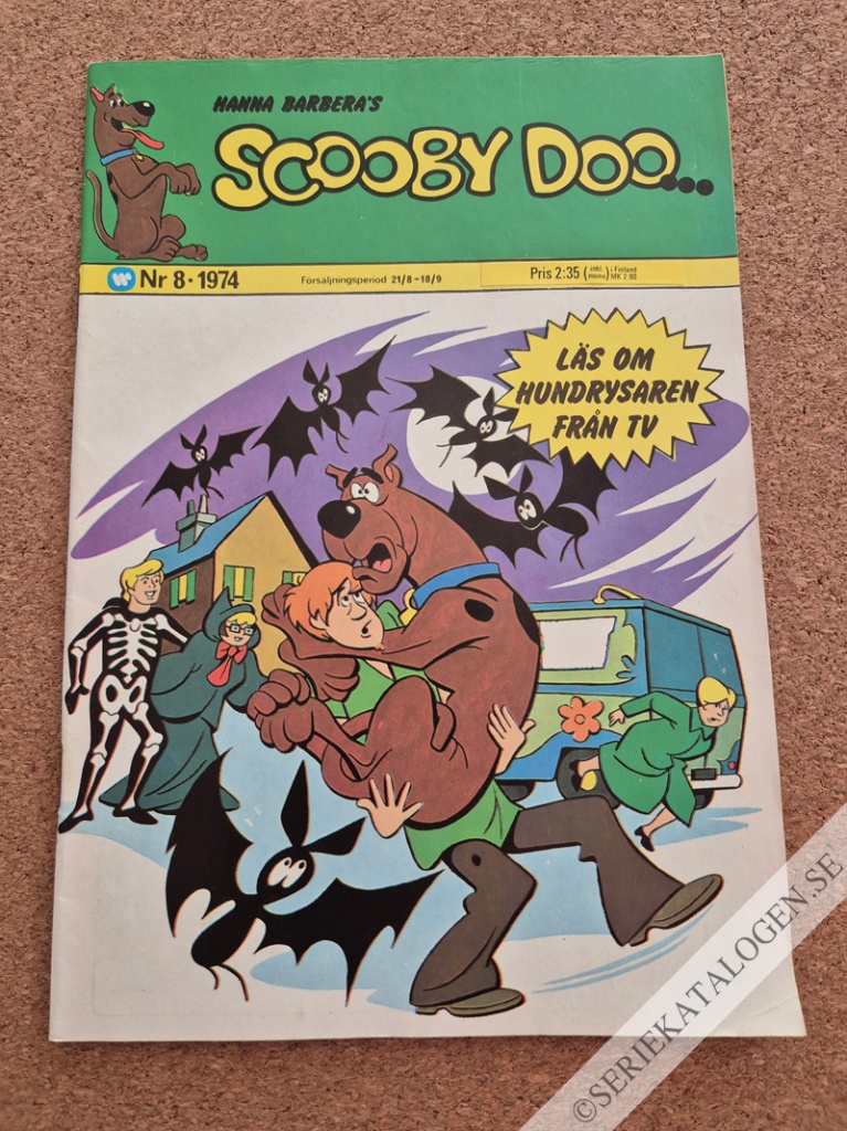 Framsida på Scooby Doo #8 (1974)