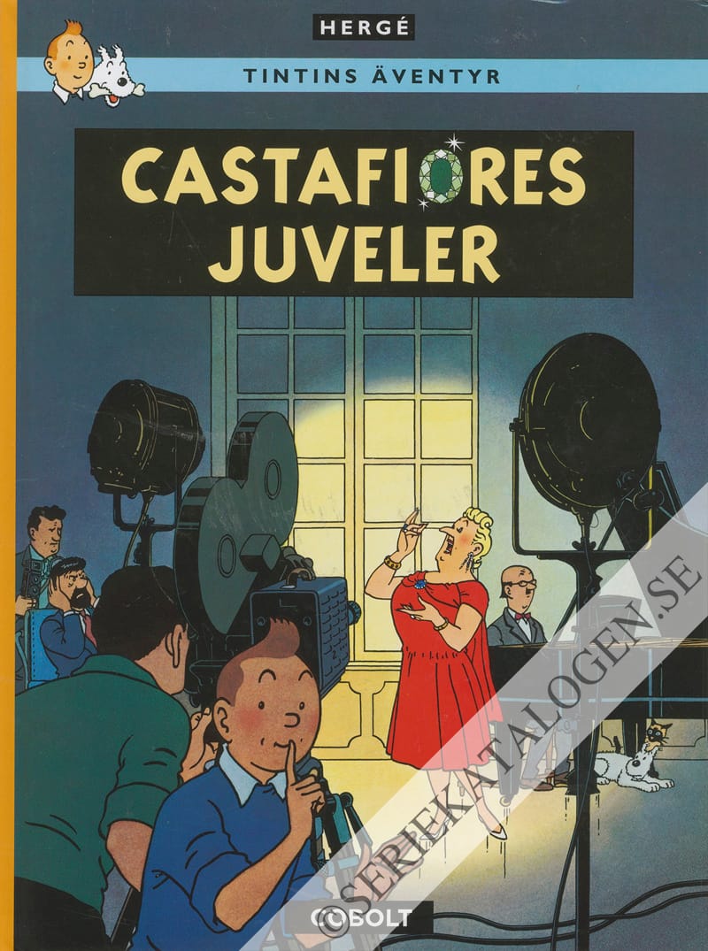 Framsida på Tintins äventyr Castafiores juveler (2020)