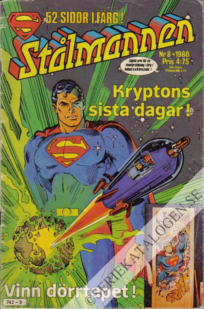 Framsida på Stålmannen #8 (1980)